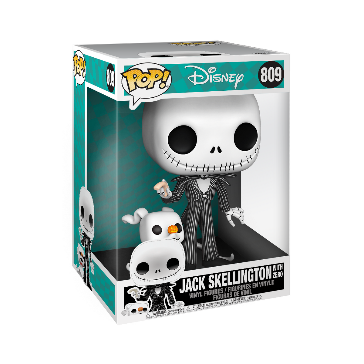 Figura POP Disney Pesadilla Antes de Navidad Jack with Zero 25cm