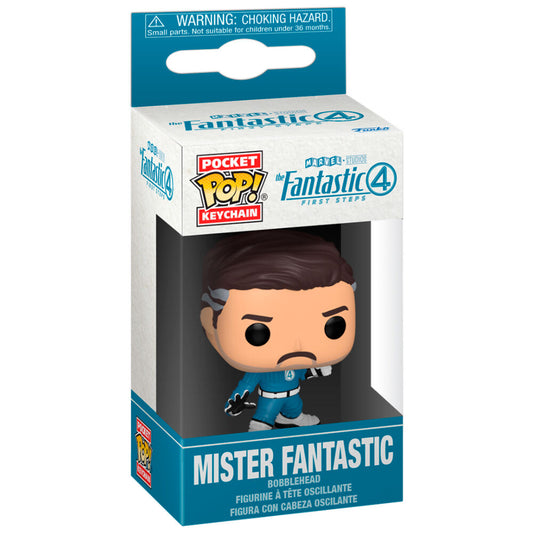 Llavero Pocket POP Marvel Los 4 Fantasticos Mister Fantastic