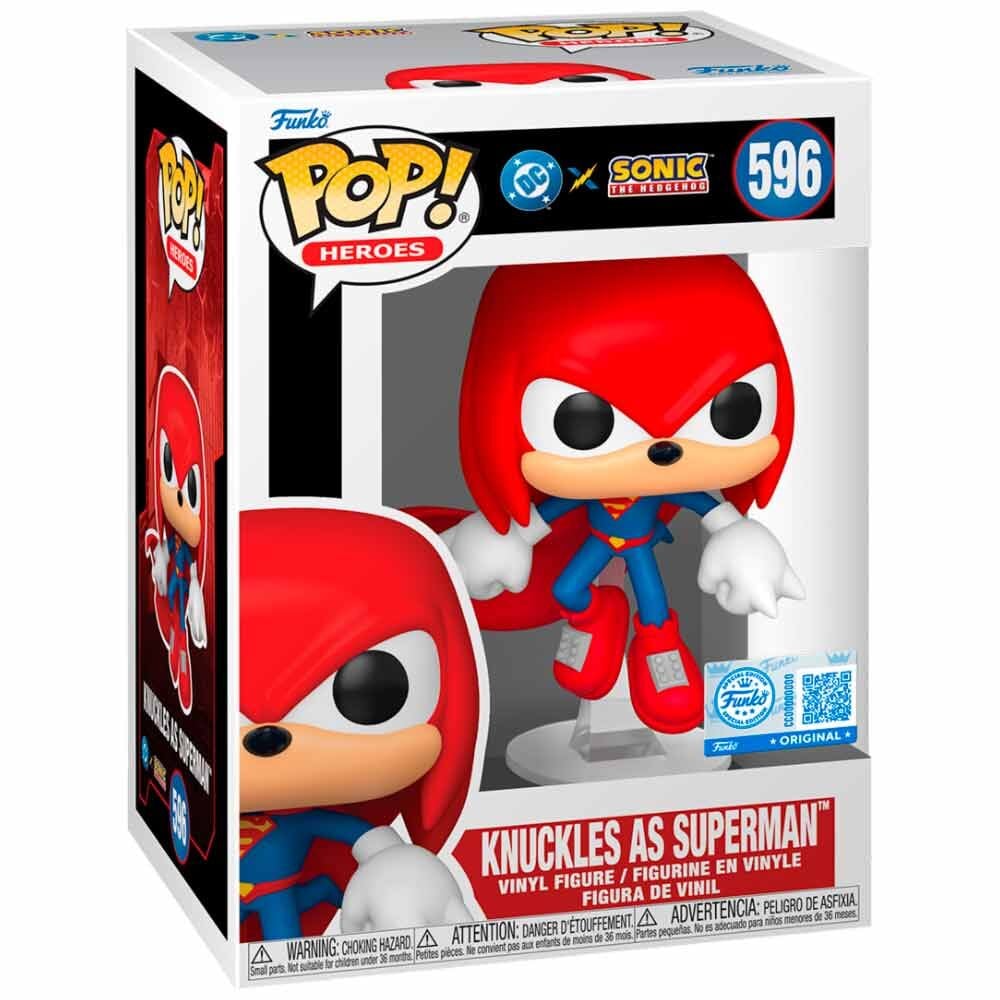 LANZAMIENTO 28/08/2026 | Figura POP Sonic The Hedgehog DC Comics Knuckles As Superman Exclusive