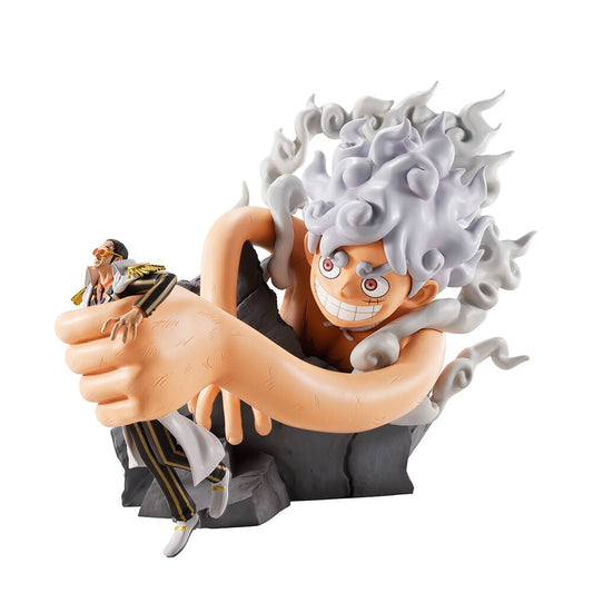 Figura Ichibansho Monkey D Luffy Gear 5 vs Borsalino Burst of Energy One Piece 22cm