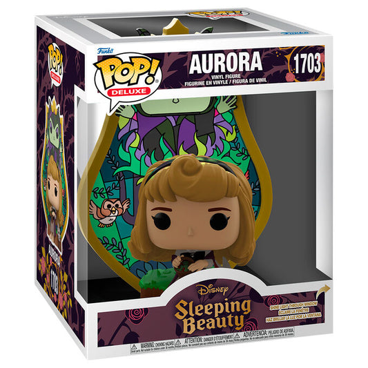 Figura POP Deluxe Disney La Bella Durmiente Aurora Maleficent Stained Glass