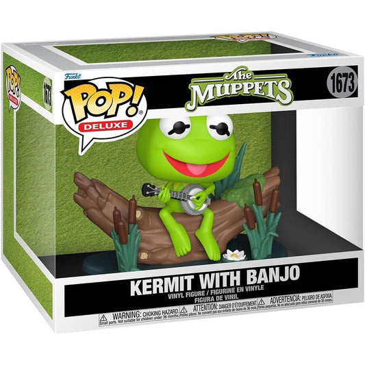 Figura POP Deluxe Los Teleñecos Kermit with Banjo