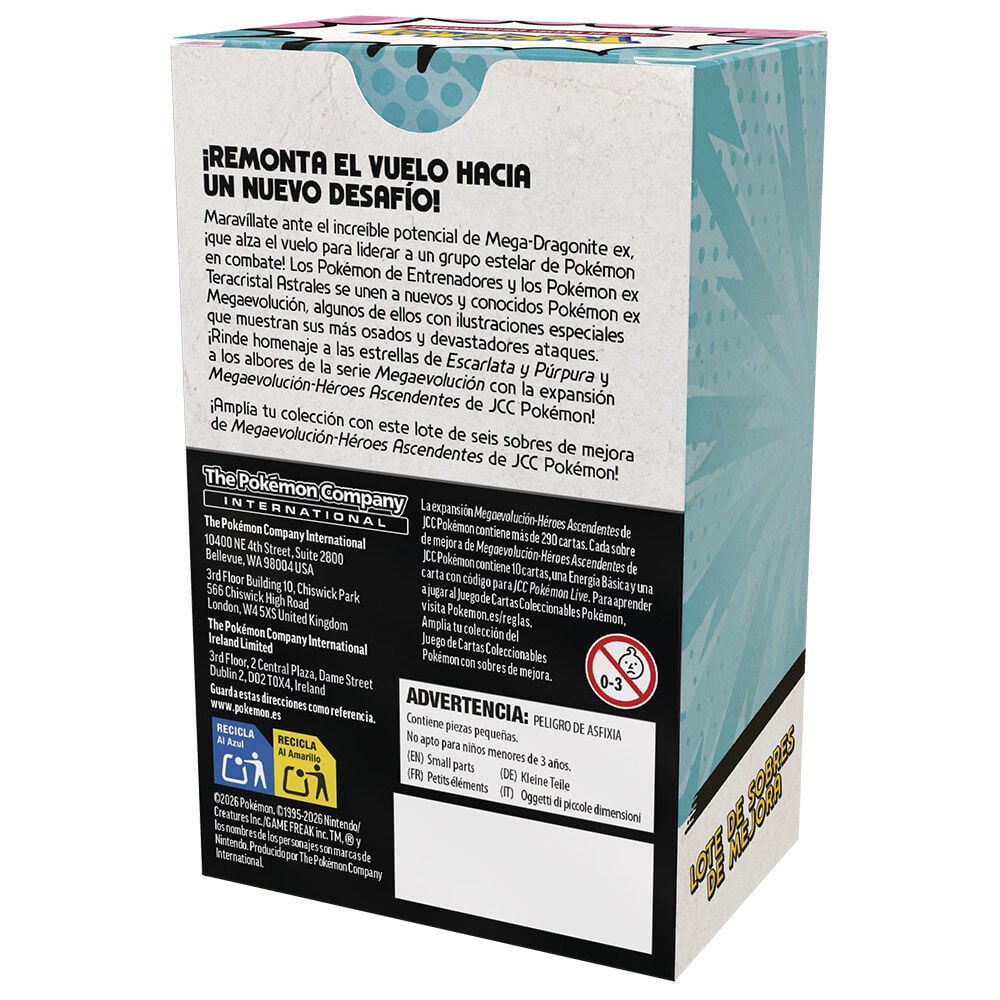 Booster Bundle Heroes Ascendentes 2.5 Megaevolucion cartas Pokemon español