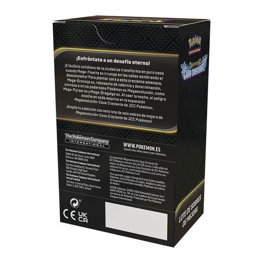 Booster Bundle cartas Caos Creciente Megaevolucion Pokemon español