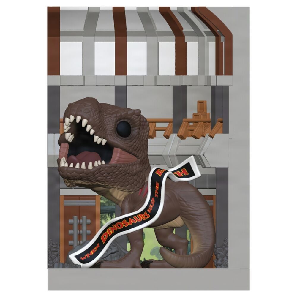 LANZAMIENTO 29/09/2026 | Figura POP Nooks Jurassic Park T. Rex in Visitor Center