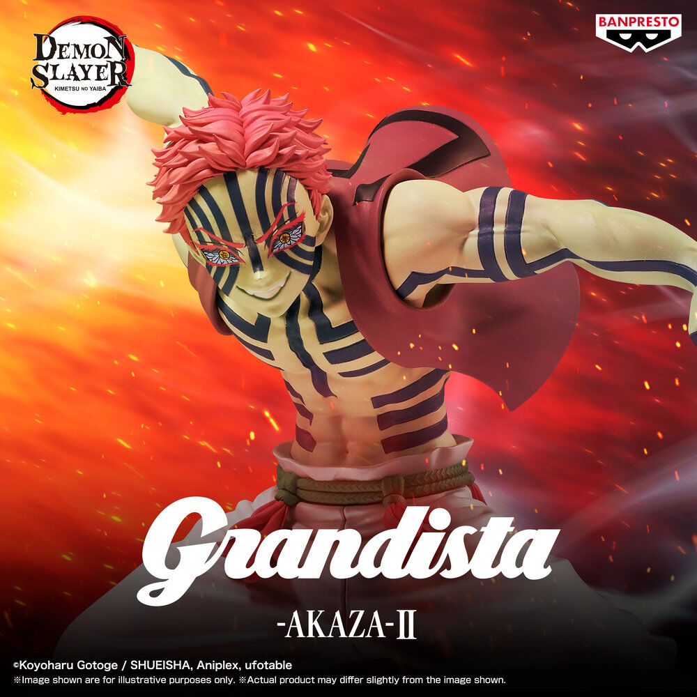 LANZAMIENTO 31/12/2026 | Figura Akaza II Grandista Demon Slayer Kimetsu no Yaiba 23cm