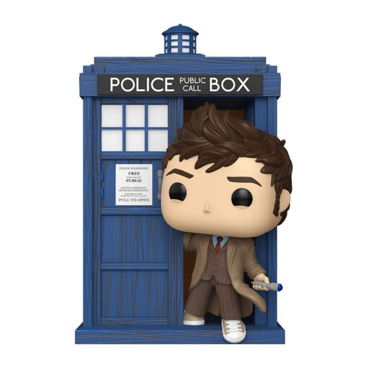 LANZAMIENTO 31/12/2026 | Figura POP Rides Deluxe Doctor Who Tardis with Tenth Doctor