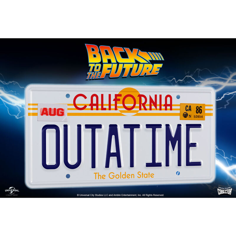 LANZAMIENTO 29/09/2026 | Replica matricula DeLorean Outatime Regreso al Futuro