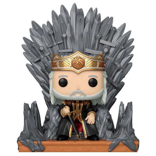 Figura POP Deluxe La Casa del Dragon Viserys on the Iron Throne