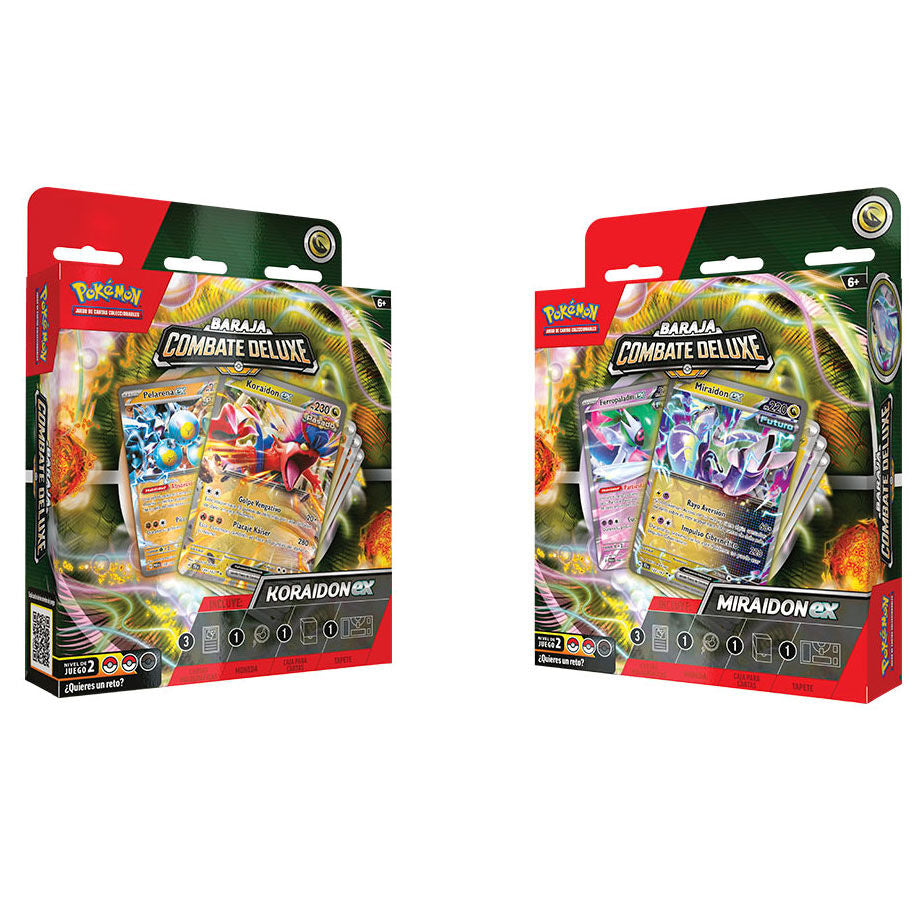 Baraja cartas Koraidon & Miraidon Pokemon español surtido