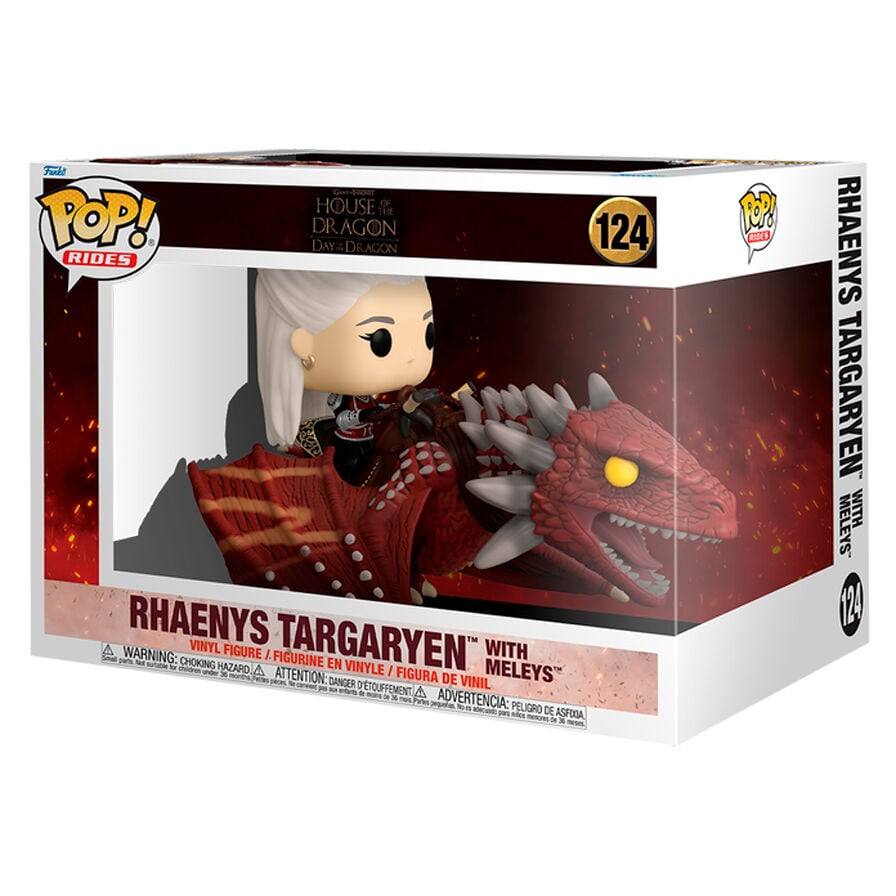 Figura POP Rides Deluxe La Casa del Dragon Rhaenys Targaryen with Meleys