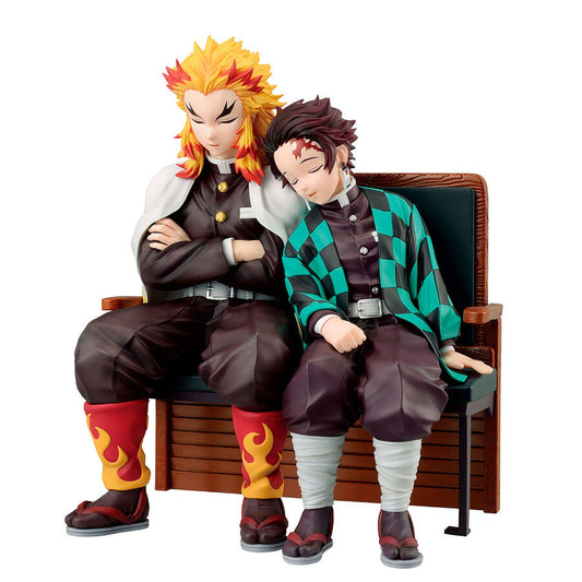Figura Ichibansho Tanjiro Kamado & Kyojuro Rengoku Locus Demon Slayer Kimetsu no Yaiba 15cm