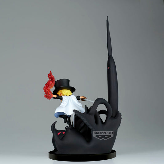 Figura world collectable Sabo & Five Elders One Piece 14cm