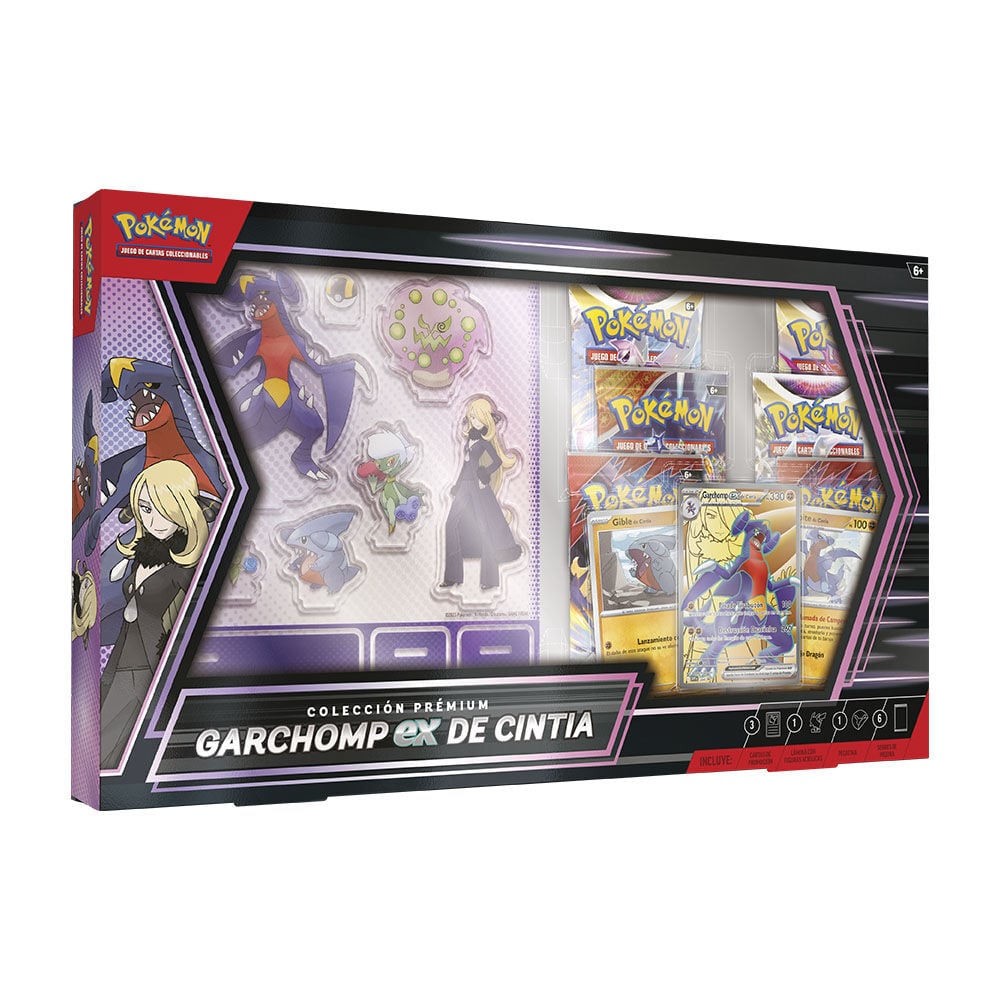 Latino Blister cartas Garchomp ex Cynthia Pokemon