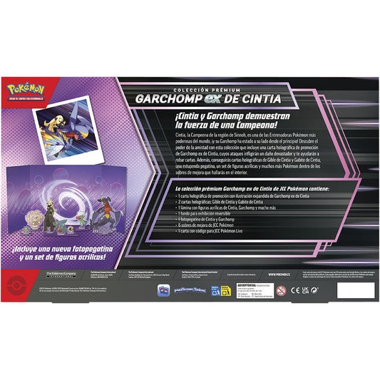 Latino Blister cartas Garchomp ex Cynthia Pokemon
