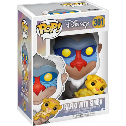 Figura POP Disney El Rey Leon Rafiki con Simba