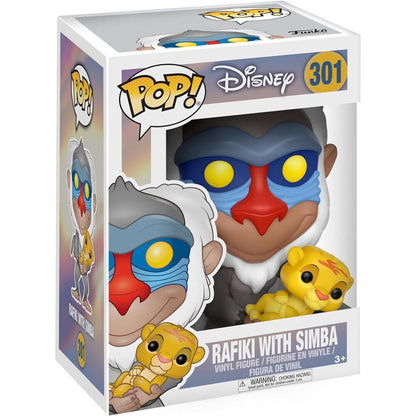 Figura POP Disney El Rey Leon Rafiki con Simba