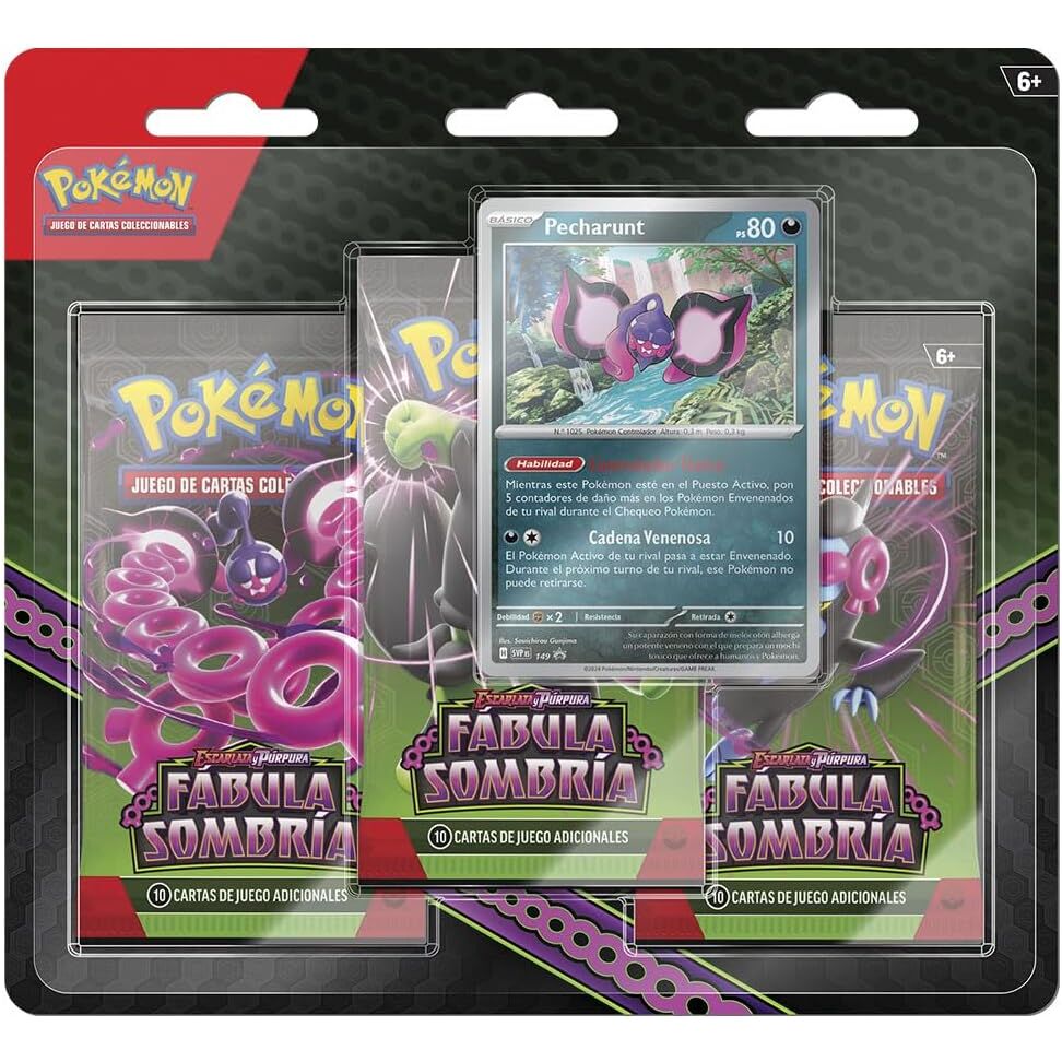 Blister cartas Fabula Sombria Escarlata y Pupura Pokemon español