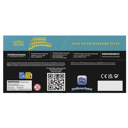Estuche Entrenador Elite cartas Heroes Ascendentes Pokemon español