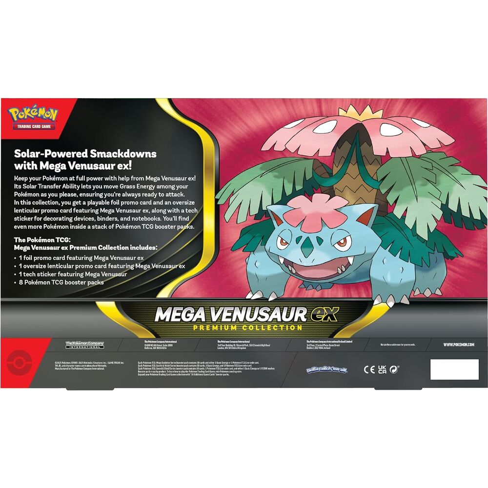 Blister Premium cartas Mega-Venusaur Pokemon ingles