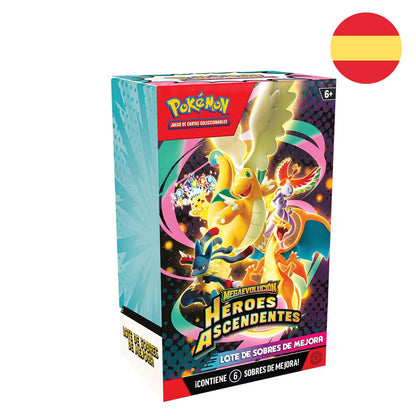 Booster Bundle Heroes Ascendentes 2.5 Megaevolucion cartas Pokemon español