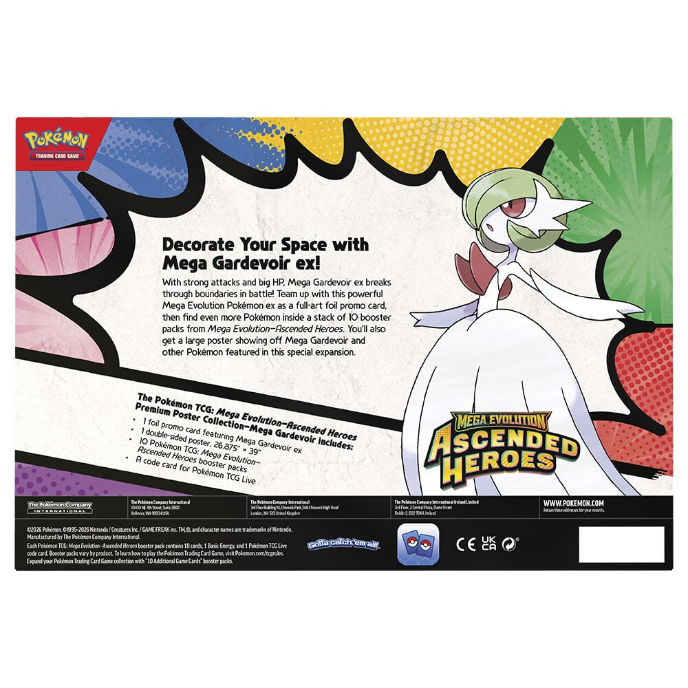 Blister cartas Premium Poster Collection Heroes Ascendentes Pokemon surtido ingles