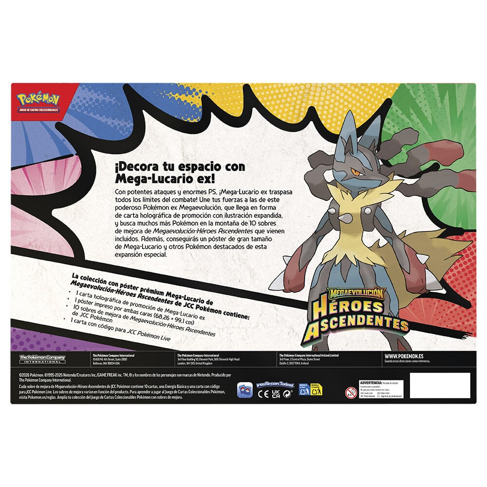 Blister cartas Premium Poster Collection Heroes Ascendentes Pokemon surtido español