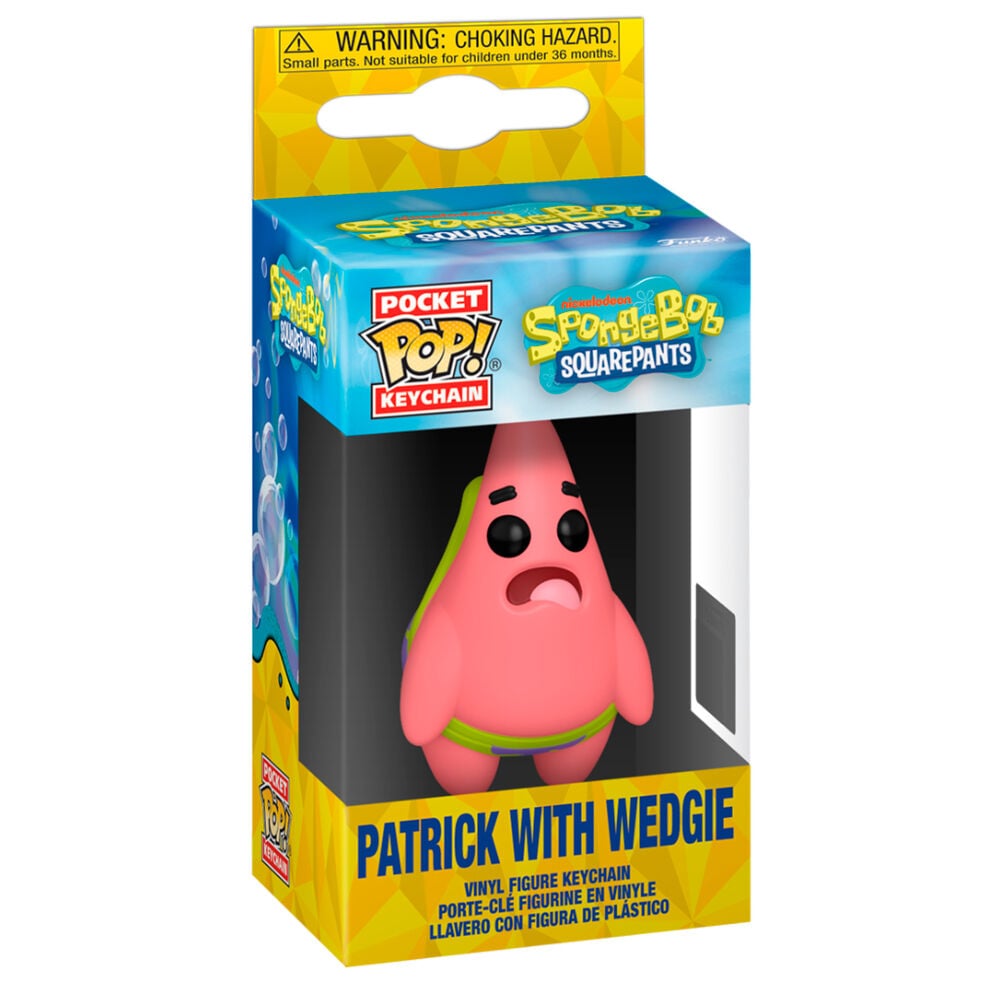 LANZAMIENTO 29/09/2026 | Llavero Pocket POP Bob Esponja Squrepants Patrick with Wedgie