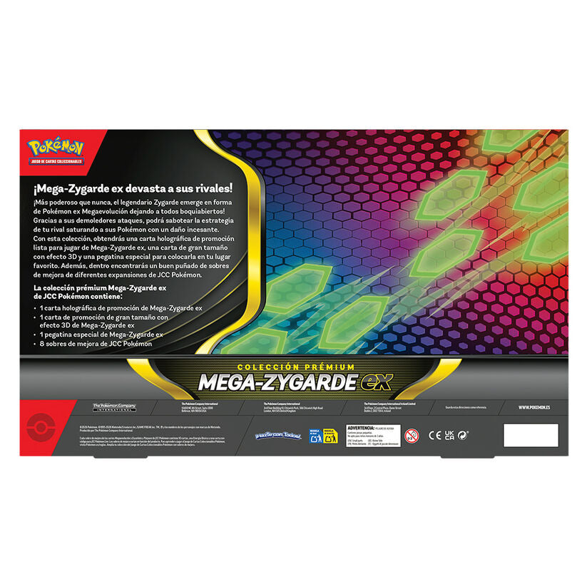 Blister juego cartas Premium Ex Mega-Zygarde Pokemon español