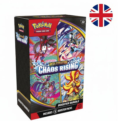 Booster Bundle cartas Megaevolution Chaos Rising Pokemon ingles
