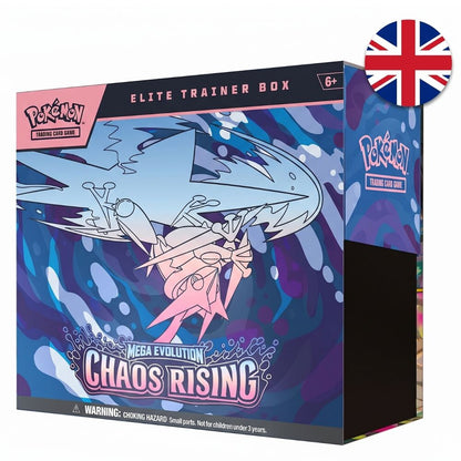 Estuche cartas Entrenador Elite Megaevolution Chaos Rising Pokemon ingles