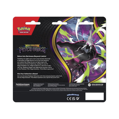 Blister 3 sobres cartas Expansion Megaevolucion Oscuridad Absoluta Pokemon Ingles