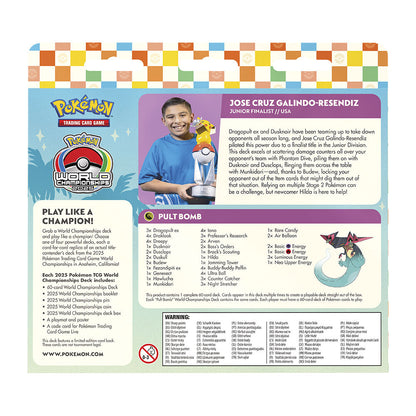 Juego cartas World Championship Decks Q2 Pokemon ingles surtido