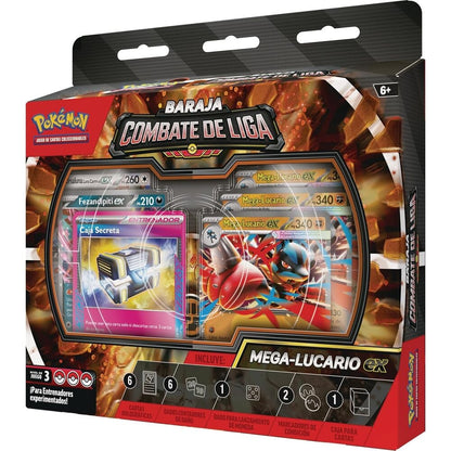 Baraja cartas Combate de Liga de Mega-Lucario ex de JCC Pokemon español