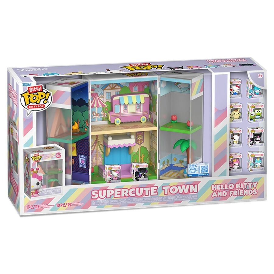 LANZAMIENTO 31/08/2026 | Figura Bitty Box Hello Kitty and Friends Supercute Town