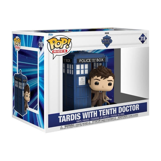 LANZAMIENTO 31/12/2026 | Figura POP Rides Deluxe Doctor Who Tardis with Tenth Doctor