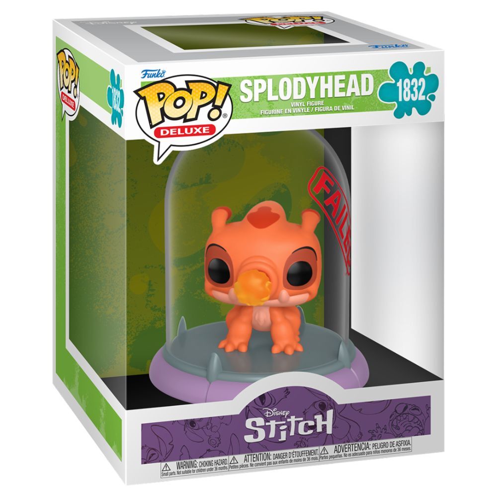 LANZAMIENTO 30/11/2026 | Figura POP Deluxe Disney Stitch Experimentos Splodyhead