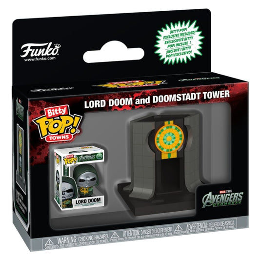 LANZAMIENTO 30/11/2026 | Figura Bitty POP Ride Marvel Studios Avengers Doomsday Lord Doom And Doomstadt Tower