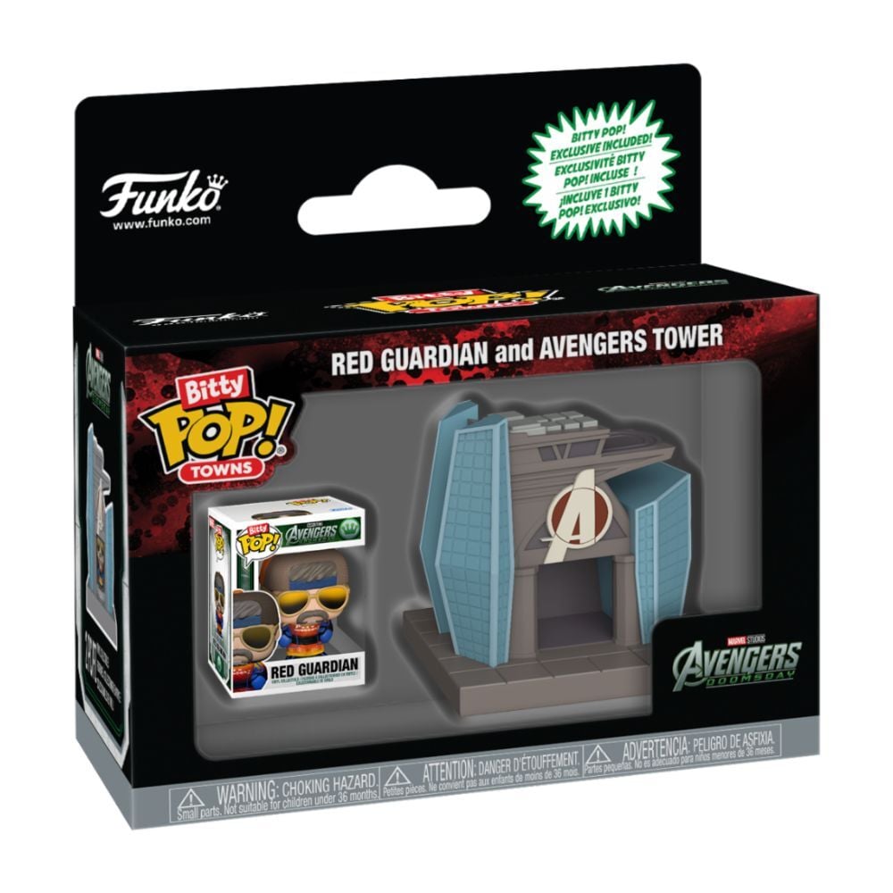 LANZAMIENTO 30/11/2026 | Figura Bitty POP Ride Marvel Studios Avengers Doomsday Red Guardian And Avengers Tower